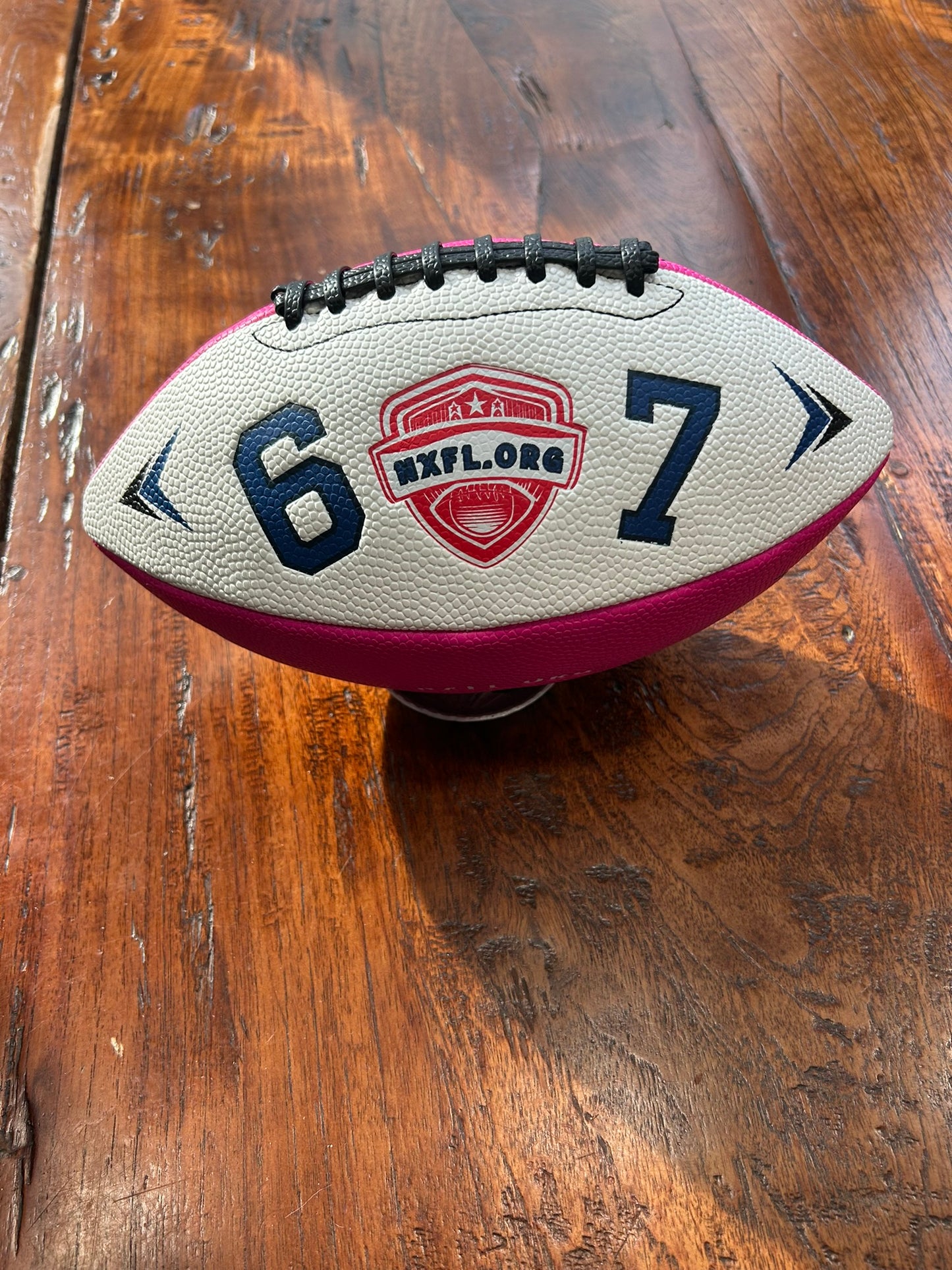 NXFL 67 Flag Football Premium Football - NXFL 67 Junior Pink 10U+